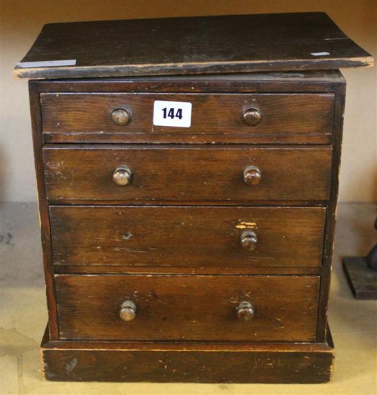 Miniature 4-drawer chest